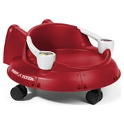 Radio Flyer, Spin 'N' Saucer, Caster Ride-on for Kids, Red, Alien Spaceship