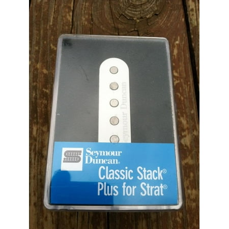 Seymour Duncan STK-S4 Classic Stack Plus Strat Stratocaster Neck Pickup WHITE - (Best Stratocaster Pickups For Rock)