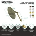 thumbnail image 4 of Kingston Brass K136K2 Victorian 7-3/4 Inch Round Raindrop Brass Shower Head with 10-Inch High-Low Adjustable Shower Arm in Polished Brass, 4 of 4