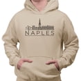 thumbnail image 2 of Skyline Naples Italy Hoodie Sweatshirt Unisex Medium Sand, 2 of 5