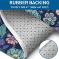 thumbnail image 4 of Pioneer Flower Floral Print Pattern Bathroom Rugs Sets 3 Piece,Toilet Cover Set,Absorbent Non Slip Bathroom Mats Sets with U-Shaped Contour Rug Toilet Rug Set, 4 of 5
