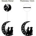 thumbnail image 4 of Black Cat Metal Wall Art Iron Wall Decor Hanging Wall Display Simple Home Decoration Living Room Bedroom Kitchen Gift for DIY Women Men Birthday Housewarming Party 11.8x9.8 Inch Black Cat, 4 of 9