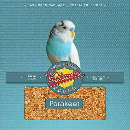 Volkman Avian Science Super Parakeet Canary & Finch Seeds Daily Nutrition Blend 8 lbs