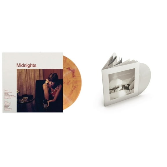 Midnights (X) (Blood Moon LP Vinyl) & Tortured Poets Department (X) (Ghosted White Vinyl/2LP/Manuscript- Bonus Track)