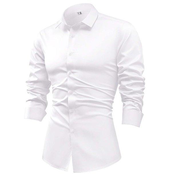 pstuiky mangas largas para hombre, Camisa formal con estampado de color para hombre y blusa de manga larga con cuello vuelto top de hombre xxl