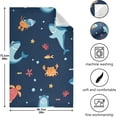 thumbnail image 3 of Dreamtimes Shark Underwater World Kitchen Towel, Dish Towels Quick Drying Tea Towels Absorbent Hand Towels for Kitchen Sink Dinner Table 28 x 18 Inches, Set of 6, 3 of 7