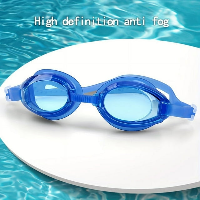 Adult Anti Fog Swimming Goggles With Adjustable Head Strap, Swimming Goggles With Earplugs