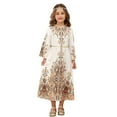 thumbnail image 2 of Vestido largo estilo étnico para niñas de talla mediana y grande., 2 of 6