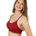 thumbnail image 4 of Coobie Scoopneck Full Coverage Yoga Bra 9147,Beaujolais,One Size, 4 of 8