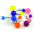 thumbnail image 2 of 7PCS/Set Glow In The Dark Belly Button Navel Bar Rings Body Piercing JewelrI'WA, 2 of 6