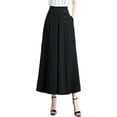 thumbnail image 3 of Pantalones anchos para mujer con bolsillos, elásticos, informales, para primavera y verano SG, 3 of 9
