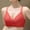 Red, variant on FAHXNVB Women Wireless Lace Bra Thick Padded No Underwire Full Coverage Push Up Gathering Daily Bras Breathable Comfort Support Bralettes