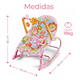 thumbnail image 3 of Rocker Silla Vibradora Mecedora De Bebe Musical Con Juegos Rosa, 3 of 5