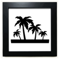 thumbnail image 1 of Black Coconut Tree Outline Black Square Frame Picture Wall Tabletop, 1 of 3