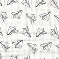 thumbnail image 2 of Hudson Baby Infant Boy Muslin Cotton Sleeveless Wearable Sleeping Bag, Sack, Blanket, Paper Airplane, 0-6 Months, 2 of 4