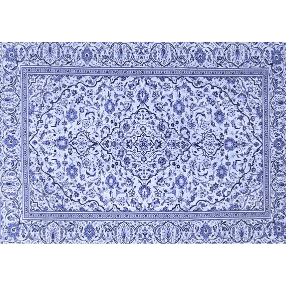 Ahgly Company Indoor Rectangle Persian Blue Traditional Area Rugs, 8' x 12'