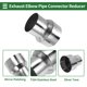thumbnail image 4 of Rebajadora de codo de escape mandrel de 3.5" OD a 4.5" OD, adaptador de tubo de acero inoxidable 201, longitud de 5 pulgadas, tono plateado, 4 of 7