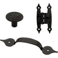 thumbnail image 2 of Franklin Brass H09000k-B Hammercraft Full Overlay Surface Mount Cabinet Door Hinge - Black, 2 of 4