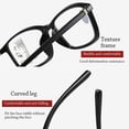 thumbnail image 5 of Fashion Frame Simple Vintage Anti-Blue Light Reading Glasses Progressive Multifocal Ultra Light Glasses BLUE STRENGTH 100, 5 of 7