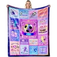 thumbnail image 1 of LHSHID Soccer Gifts for Girls Gifts for Soccer Players Girls Soccer Blanket for Girls Soccer Gifts for Teen Girls Gifts for Soccer Lovers Soccer Team Gifts Blanket for Girls Birthday Gift 30"x40", 1 of 6
