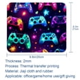 thumbnail image 5 of Game Controller Printed Square Desk Mat Gaming Mouse Pad with Non-Slip Rubber Bottom - 8.3x9.8 Inch Office and Gaming Mouse Pad, 5 of 6