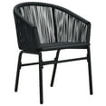 thumbnail image 5 of vidaXL Garden Chairs 2 pcs Black PE Rattan, 5 of 5