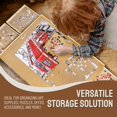 thumbnail image 2 of Tradeopia Wooden Puzzle Board with 4 Drawers for 1500 Piece Puzzles, 34.6 x 26 Inch Puzzle Table with Storage, 2 of 7