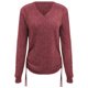 thumbnail image 3 of Gibobby Playera Termica Para Mujer 2023 Camiseta holgada abotonada para mujer con cuello redondo y mangas largas para Otoño/Invierno（Rojo， S), 3 of 5