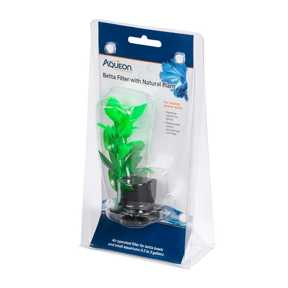 Aqueon Betta Filter With Natural Plant AAQ100542354