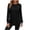 Black, variant on Vivianyo HD Women's Crew Neck Fall Tunic, Long Sleeve Curved Hem Top for Wome Casual Office and Daytime Wear, Sizes S-2XL