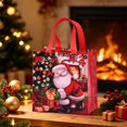 thumbnail image 4 of Clearance Under $1 Christmas Non-Woven Gift Bag with Handles - Red, 4 of 5