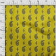 thumbnail image 2 of oneOone Cotton Flex Yellow Fabric Floral Block Dress Material Fabric Print Fabric By The Yard 40 Inch Wide, 2 of 4