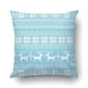 thumbnail image 1 of ABPHQTO Navidad Navidad Reno copos de nieve nórdico blanco y azul cielo funda de almohada funda de cojín funda de almohada 50x50 cm, 1 of 1