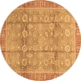 thumbnail image 1 of Ahgly Company Indoor Round Oriental Brown Traditional Area Rugs, 8' Round, 1 of 4