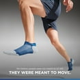 thumbnail image 7 of Feetures Elite Max Cushion No Show Tab Ankle Socks - Sport Sock with Targeted Compression - Navy Mist, L (1 Pair), 7 of 7