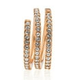 thumbnail image 2 of Matashi 18k Rose Gold Plated Luxury Coiled Ring Designed with Sparkling Crystals Size 6, 2 of 4