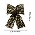 thumbnail image 4 of YIKA Christmas Bow Decorations Sequined Bow Pendants Window Decorations Christmas Tree Decorations Christmas Decorations Christmas Decorations Indoor Black, 4 of 9