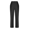 thumbnail image 6 of Kaemgyyd Womens Cotton Linen Pants Summer Casual Work Business Pants Elastic Waist Straight Leg Lounge Trouser with Pockets, 6 of 6