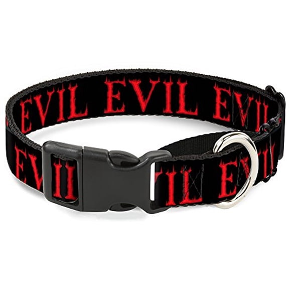 buckle-down flaming evil black red martingale dog collar