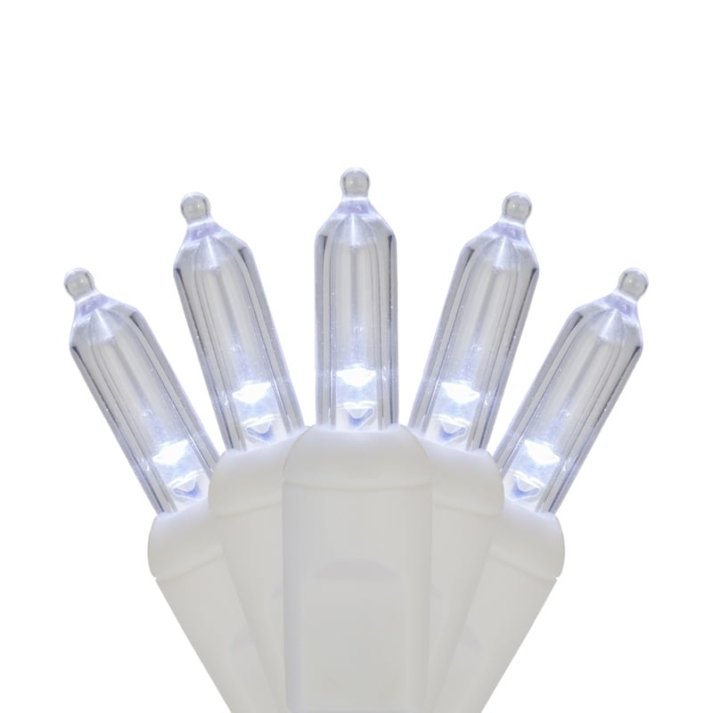 Wintergreen Lighting T5 LED White Mini Lights, Wedding Lights, White