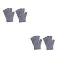 thumbnail image 2 of Jumpingount 1 par de guantes sin dedos, accesorios de ropa para hombres y mujeres, cubiertas térmicas para manos, calentador de manos con Color sólido para gris claro 2piezas Jumpingount CBP338823, 2 of 5