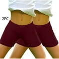 thumbnail image 2 of AJTQTH 2-Pack Summer Shorts for Girls Solid Color Breathable Comfy Short Pants Elastic-Waisted Casual Strectchy Slim Shorts for Sport Home Outdoor Occasions with Appliques 4-5 Years, 2 of 5