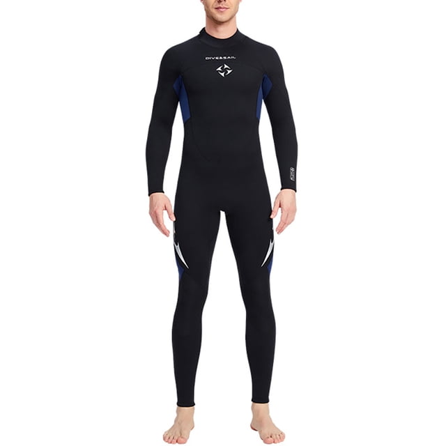 Naiovety DIVE SAIL Trajes de neopreno de 3MM Traje de buceo de neopreno SCR Pantalones largos de manga larga Traje de surf resistente al desgaste para Deportes acuáticos azul oscuro 4XL Naiovety OD003296-21