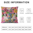 thumbnail image 6 of Nawypu Pink Chinoiserie Pillow Covers Set of 2 Dog Floral Throw Pillow Case Traditional Flower Cushion Covers Farmhouse Decor for Couch Sofa Bed, 6 of 6