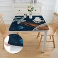 thumbnail image 2 of Acheng Rocket Planet Space Art Square Tablecloth 100% Polyester Fiber 36*36, 2 of 8