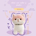 thumbnail image 2 of Peluche en forma de Gatito Color Rosa con Collar y Piedrita, 2 of 4