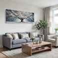 thumbnail image 3 of Large White Trees of Life Canvas Wall Art, Creative Trees Decor Painting Canvas Print for Living Room, Bedroom, Office Decorations, Gifts for Men, 3 of 7
