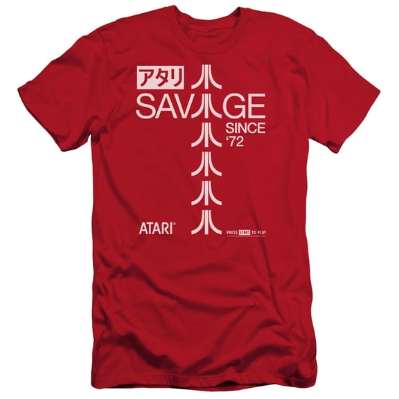 Atari Savage 72 S/S Adult 30/1 T-Shirt Red