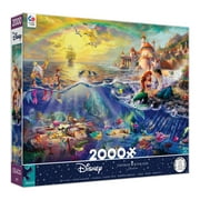 Ceaco 2000-Piece Thomas Kinkade Disney The Little Mermaid Interlocking Jigsaw Puzzle