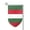 Fillet, variant on Hungarian Flag Garden Flag Double Sided Flags with Vivid Color for Yard Lawn Garden Decor 12.5 x18 Inch Sharp Corner
